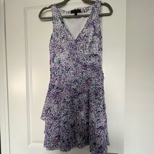 Banana Republic floral summer dress with side zip